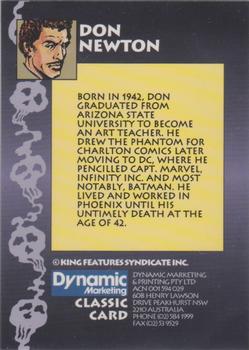 1994 Dynamic The Phantom Series 1 #2 Don Newton Back