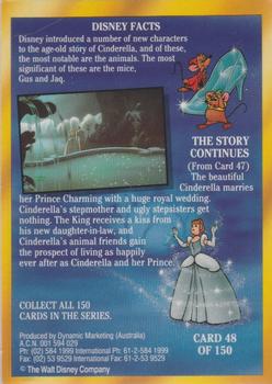 1993 Dynamic Disney Classics #48 Cinderella marries her Prince Charming Back