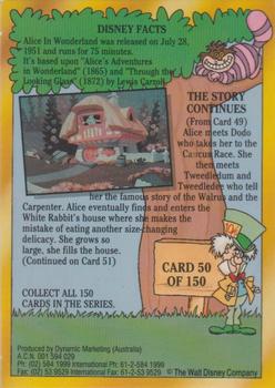 1993 Dynamic Disney Classics #50 Alice meets Tweedledum and Tweedledee Back