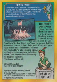 1993 Dynamic Disney Classics #57 Never Land Home to Peter Pan Back