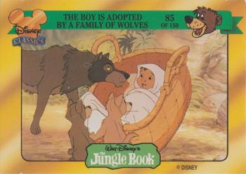 1993 Dynamic Disney Classics #85 The boy is adopted by a family of wolves Front