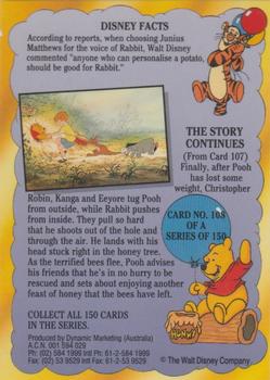 1993 Dynamic Disney Classics #108 Thanks to the bees Pooh has a feast Back