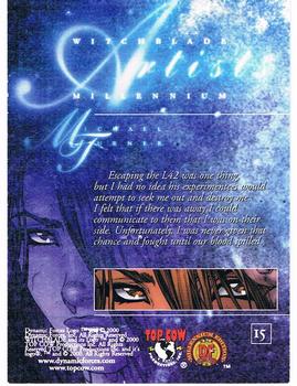 2000 Dynamic Forces Witchblade Millennium #15 Escaping the L42 was one thing, but I had no Back