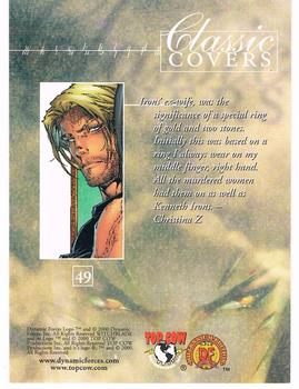 2000 Dynamic Forces Witchblade Millennium #49 Irons' ex-wife was the significance of a spec Back