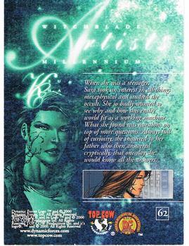 2000 Dynamic Forces Witchblade Millennium #62 When she was a teenager, Sara took an interes Back
