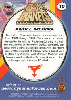 2002 Dynamic Forces Battle of the Planets #10 Angel Medina Back