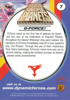 2002 Dynamic Forces Battle of the Planets #7 G-Force! Back