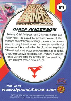 2002 Dynamic Forces Battle of the Planets #61 Chief Anderson Back