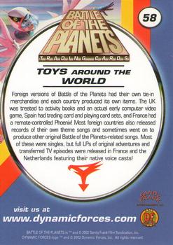 2002 Dynamic Forces Battle of the Planets #58 Toys around the World Back