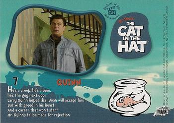 2003 Comic Images The Cat in the Hat #7 Quinn Back