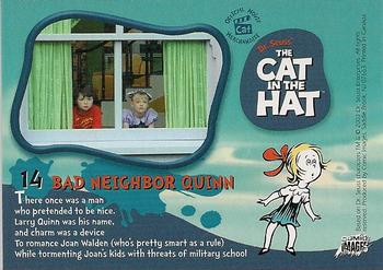 2003 Comic Images The Cat in the Hat #14 Bad Neighbor Quinn Back