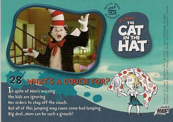 2003 Comic Images The Cat in the Hat #28 What's a Couch For? Back