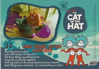 2003 Comic Images The Cat in the Hat #33 One Thing after Another Back