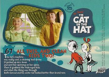 2003 Comic Images The Cat in the Hat #67 All This, and Clean Kids Two! Back