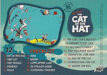 2003 Comic Images The Cat in the Hat #72 Checklist Front