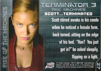 2003 Comic Images Terminator 3 #27 Scott ... Terminated Back