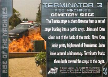 2003 Comic Images Terminator 3 #29 Cemetery Siege Back