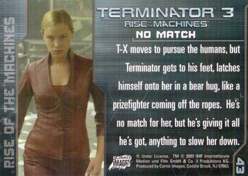 2003 Comic Images Terminator 3 #43 No Match Back