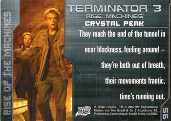 2003 Comic Images Terminator 3 #56 Crystal Peak Back