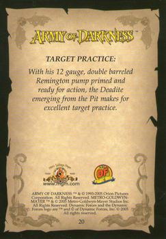 2005 Dynamic Forces Army of Darkness #20 Target Practice: Back