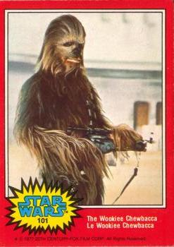 1977 O-Pee-Chee Star Wars #101 The Wookiee Chewbacca Front