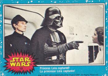 1977 O-Pee-Chee Star Wars #10 Princess Leia - captured! Front