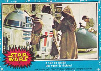 1977 O-Pee-Chee Star Wars #13 A sale on droids! Front
