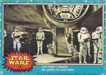1977 O-Pee-Chee Star Wars #32 Lord Vader's Guards Front