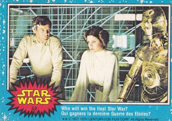 1977 O-Pee-Chee Star Wars #52 Who will win the final Star War? Front