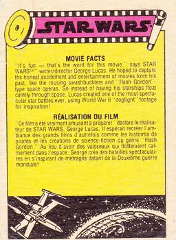 1977 O-Pee-Chee Star Wars #58 Harrison Ford as Han Solo Back