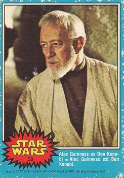 1977 O-Pee-Chee Star Wars #59 Alec Guinness as Ben Kenobi Front