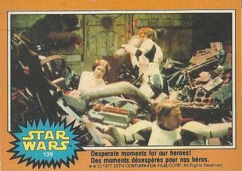 1977 O-Pee-Chee Star Wars #139 Desperate moments for our heroes! Front