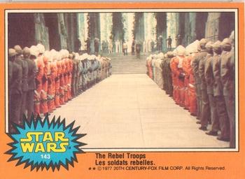 1977 O-Pee-Chee Star Wars #143 The Rebel Troops Front