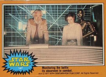 1977 O-Pee-Chee Star Wars #147 Monitoring the battle Front