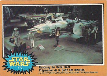 1977 O-Pee-Chee Star Wars #170 Readying the Rebel fleet Front