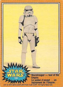 1977 O-Pee-Chee Star Wars #180 Stormtrooper -- tool of the Empire Front