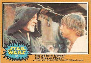 1977 O-Pee-Chee Star Wars #184 Luke and Ben on Tatooine Front