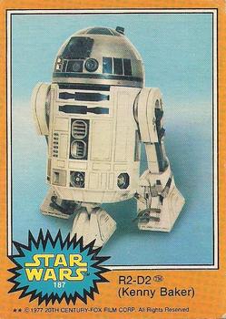 1977 O-Pee-Chee Star Wars #187 R2-D2 (Kenny Baker) Front