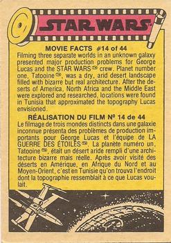 1977 O-Pee-Chee Star Wars #195 Fury of the Tusken Raider Back