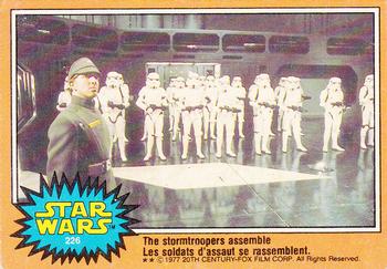 1977 O-Pee-Chee Star Wars #226 The stormtroopers assemble Front
