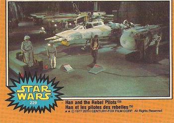 1977 O-Pee-Chee Star Wars #229 Han and the Rebel Pilots Front