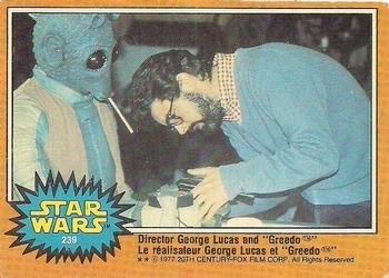 1977 O-Pee-Chee Star Wars #239 Director George Lucas and 