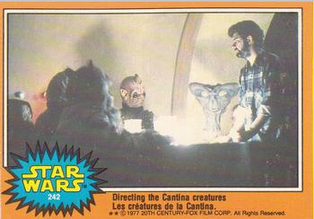 1977 O-Pee-Chee Star Wars #242 Directing the Cantina creatures Front