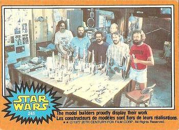 1977 O-Pee-Chee Star Wars #245 The model builders proudly display their work Front