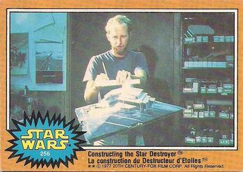 1977 O-Pee-Chee Star Wars #256 Constructing the Star Destroyer Front
