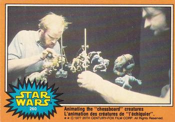 1977 O-Pee-Chee Star Wars #260 Animating the 