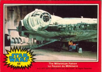 1977 O-Pee-Chee Star Wars #68 The Millennium Falcon Front
