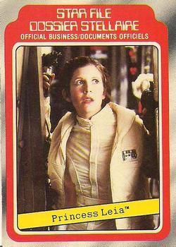 1980 O-Pee-Chee The Empire Strikes Back #3 Princess Leia Front