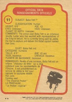 1980 O-Pee-Chee The Empire Strikes Back #11 Boba Fett Back