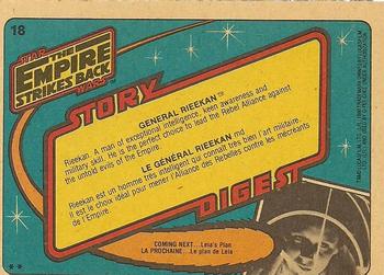 1980 O-Pee-Chee The Empire Strikes Back #18 General Rieekan Back